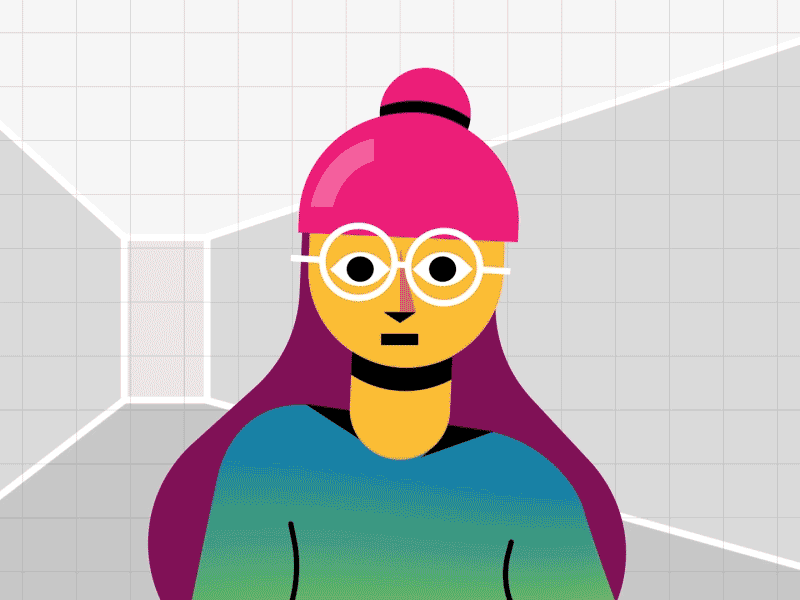 Space girl analysing animation - 31 2d motion graphics 3d animation abstract after effects motion graphics animation animation 2d basketball dribble animation design gif gif animated gif animation gif art girl girl character girl illustration illustration mograph motion motion graphics vector