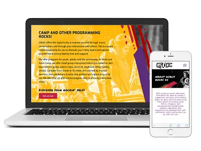 GR!DC • Web Design and Developement brand design illustration logo responsive web design