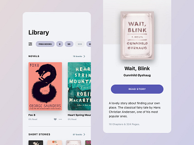 E-Reading App books ereader ios pixel ui ux