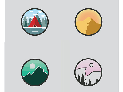 Weekly Favorites #08 badge branding design flat design icon icon a day illustration logo logo design minimal minimalism nature vector