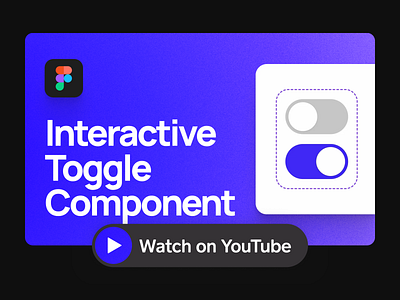 How to Design a Switch/Toggle Component | YouTube Tutorial app design clean component design design tutorial design youtube digital figma tutorial flat material design minimal prototyping tutorial simple switch toggle ui ui designer ux designer web youtube tutorial youtuber