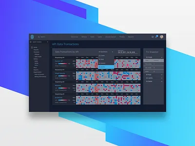 Data Transaction Visualization Prototype control panel dashboard design interface design protoype ui ui.