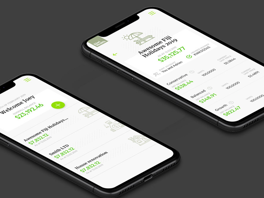 Example of Financial dashboard for investment bank New Zealand