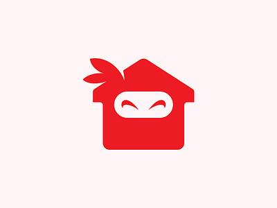 Ninja Home branding cute game home illustration japan kids mark ninja real estate samurai