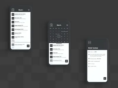 Agenda Concept app design figma ui vector