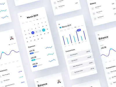 Financial Interface 2 app design icon ui ux