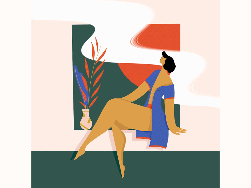 Van der Pop | Sex 2d animation after effect animated animation animation 2d art direction cell animation character design design illustration photoshop plants woman