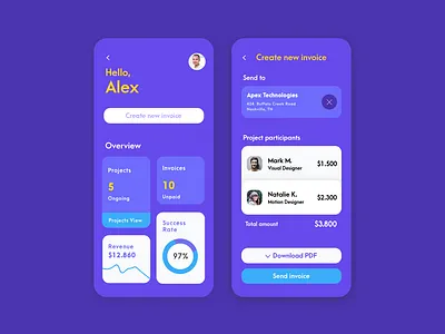 Payment App analytics android app app app concept color dashbaord design follow me follower ios iphone likes minimal app mobile app mobile app design payment app payment gateway ui design ux