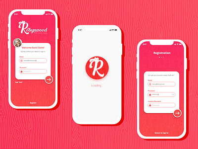 #DailyUI Day 1 app branding design illustration login page logo ui