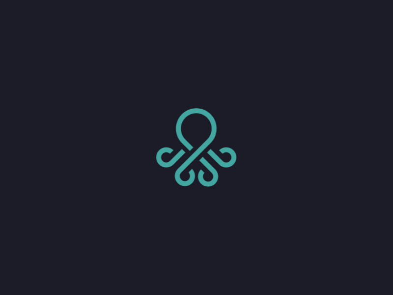 Aktapus logo loader animation animation app design icon illustration loader logo vector web