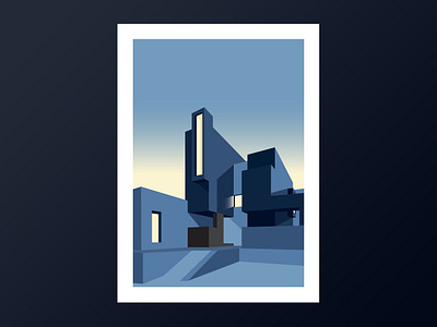 Architecture Serie architecture art direction design digital draw illustration layout mobile ui vector
