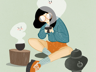 Eccentric Tea Maker art bangalore calm daily illustration digital illustrator illustration tea
