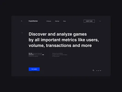 Crypto Games app black clean crypto design desktop game grid interaction interface market market place minimal shop site ui ux web white