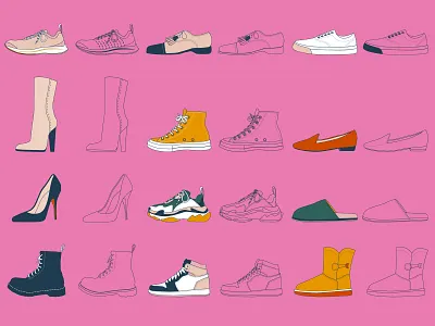 choose one fashion high heel illustration sale shoes sneaker sneakers