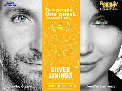 Silver Linings Playbook | Mailer art bradley cooper branding channel design designer emailer graphic graphicdesign hollywood illustration illustrator jennifer lawrence layout movie romedy romedynow silverliningsplaybook timesnetwork vector