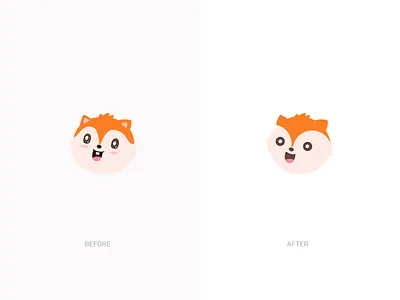 Logo Fox before design fox golden ratio logo