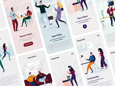 Introducing 🥑 Guacamole Illustrations! 404 ai app application background craftwork eps error 404 flat illustration illustrator landing site story svg vector walkthrough web web page website