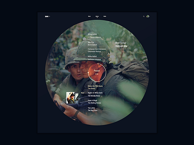 Project for Squar music album music player ui