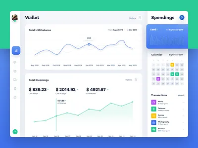 Wallet App agency app business creative etheric figma fin tech finance app flat gradient ia interface ios mobile modern typography ui ux wallet web