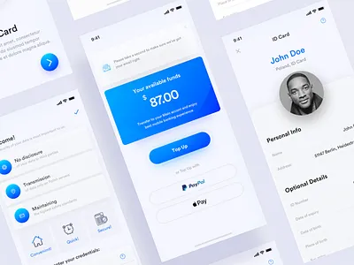 Banking verification app applepay banking app card design desktop fresh id money onboarding paypal ui ux user veryfication wallet