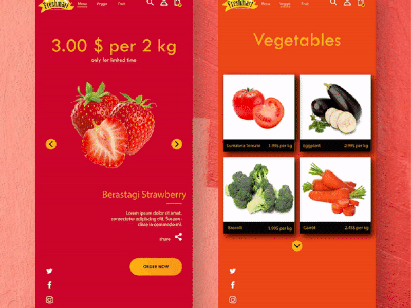 User Interface for Market place animation app brand branding design logo logo 2d market market brand market logo market place mobile app typography ui ui. uikits uipractice ux web website