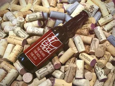 Label design for "The BRO" beer beer bottle bottle design bottle label brewed brewery craft craft beer craft brew craft brewery graphic design label design label mockup red