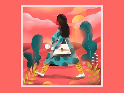 36 Days of Type - A 35days a 36 days of type lettering 36daysoftype flora illustration illustration challenge ipad letter a procreate procreate art red wine walk