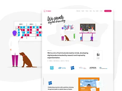 Si digital | We create digital chemistry agency design development illustration ui user interface ux website