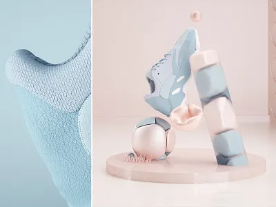 A for Adidas 36days 36daysoftype 3d a adidas adidas originals c4d font octanerender typo typography yeezy yeezyboost700