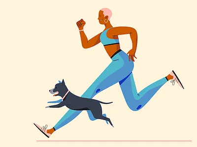Besties 6 hex codes art challenge character design design dog girl illustration illustrator pitbull vector