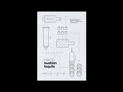 swabiantequila.jpg / Hochburg Poster Series black branding design illustator illustration logo minimal modern plakat poster print typo