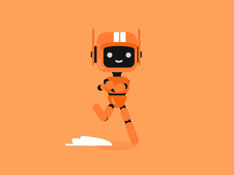 Love Death & Robots Run Cycle! 2d after effects animation character animation character design illustration love death and robots love death robots motion design motion graphics netflix orange robot rigging robot robotics run cycle