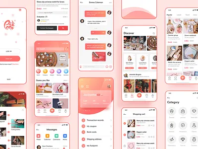 Pickme App interface collection collection communicate custom interface manual novel original