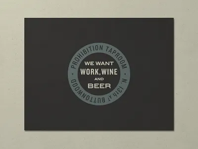 Nº 017 | Jessie Jay Design For Prohibition Taproom antique badge branding design heritage identity lockup logo philadelphia retro sans serif seal signpainting timeless typography vector vintage