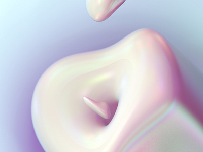 into an abyss 3d c4d cinema 4d design illustration iridescent texture