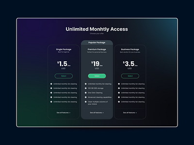 Pricing Table Design Concept figma minimal minimalism modern ui pastel plans pricing pricing cards pricing page pricing table typography ui design uiux design lab user interface ux design web design webflow website design