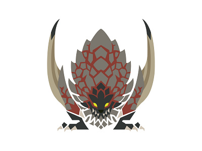Bazelgeuse Monster Hunter bazelgeuse design dribbble dribble flat design hello dribbble illustration mh monster hunter vector