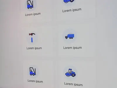 Tools ' Cards cards clean design icon icons illustrations minimalist simple trucks ui