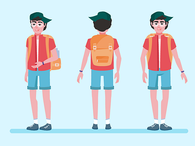 Traveller arab character concept illustrations illustrator motion