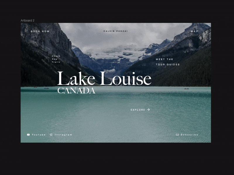 Day 1: Lake Louise Loading Animation animation design gif invision studio invisionstudio lake louise loading animation loading screen ui ui ux user ui web design ux animation web design webdesign