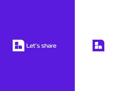 Let's Share brand brand agency branding design flat icon illustration logo logotype share share logo typography ui ux web