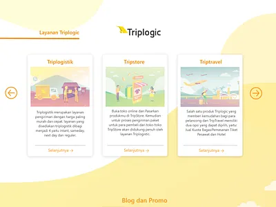 Web 1920 2 company courrier design fitur flat illustration illustrator logistic logistics service landing page travel travel app ui vector web website website concept