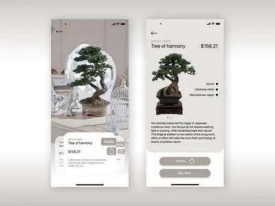 Bonsai Shop app app branding design icon interface redesign shop ui ux vector web