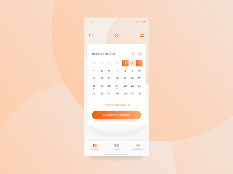 Some Interaction for an Educational App animation app design education education app flat gradient icon icons illustration minimal mobile app design orange principle typography ui ux vector