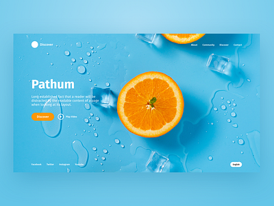 Landing Page hero design ui ux web website website banner