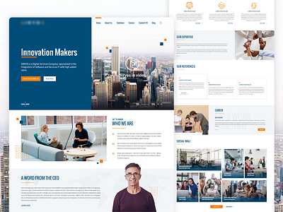 Landing Page for X adobe xd clean minimal ui ux user web website