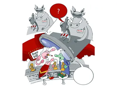 Old Socks Lab bar bugs bugzy hog illustration microscope socks