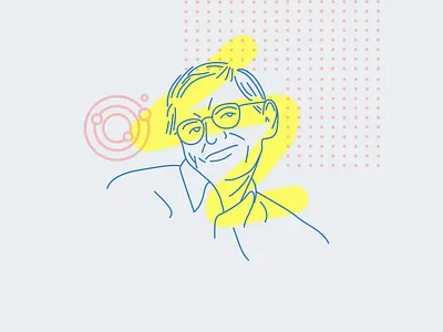 Stephen Hawking brasil design design art florianópolis icon illustration illustrator outline photoshop vector