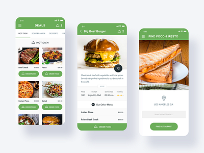 Food App . app design icon logo type ui ux 品牌 平面 插图 设计