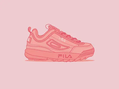 Fila Disruptor adobe illustrator adobe illustrator cc design disruptor fila fila disruptor graphic design illustration shoe shoes sneakers trainer vector